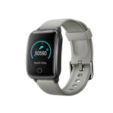 FitSmart Smart Watch Bluetooth Heart Rate Monitor Waterproof LCD Touch Screen - Silver Grey