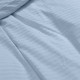 Kensington 1200 Thread Count 100% Cotton Sheet Set Stripe Hotel Grade - Super King - Chambray