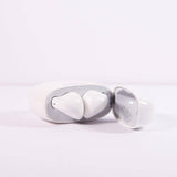 Fitsmart Headphones With Charging Case Wireless Portable White