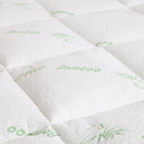 Royal Comfort 1000GSM Luxury Bamboo Covered Mattress Topper Ball Fibre Gusset - Double - White