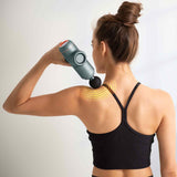 FitSmart LED Touch Screen POWER-X Vibration Therapy Device Massage Gun Grey