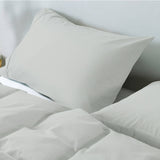 Royal Comfort 100% Jersey Cotton Quilt Cover Set Ultra Soft Bedding Luxurious - Queen - Grey Marle