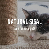 4Paws Cat Tree Scratching Post House Furniture Bed Luxury Plush Play 200cm - Grey