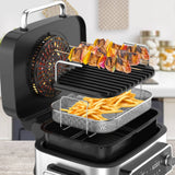 Kitchen Couture Top Loading Air Grill Family XL Air Fryer Stainless Steel Silver