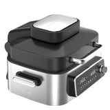 Kitchen Couture Top Loading Air Grill Family XL Air Fryer Stainless Steel Silver