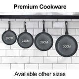 Stone Chef Forged Frying Pan Cookware Kitchen Fry Pan Black 30cm