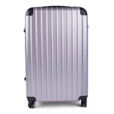 Milano Premium 3pc ABS Luggage Suitcase Luxury Hard Case Shockproof Travel Set - Silver