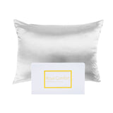 Royal Comfort Mulberry Soft Silk Hypoallergenic Pillowcase Twin Pack 51 x 76cm - Silver