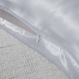 Royal Comfort Mulberry Soft Silk Hypoallergenic Pillowcase Twin Pack 51 x 76cm - Silver
