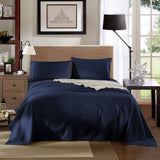 Kensington 1200 Thread Count 100% Egyptian Cotton Sheet Set Stripe Hotel Grade - Double - Navy