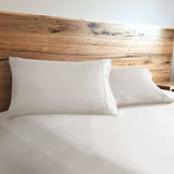 Royal Comfort 1000 Thread Count Cotton Rich 3 Piece Fitted Sheet Pillowcase Set - Queen - Pebble