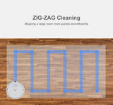 MyGenie ZX1000 Automatic Robotic Vacuum Cleaner Dry Wet Mop Sweep Floor - White
