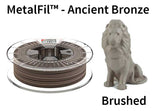 Copper feel PLA based filament MetalFil 1.75mm Ancient Bronze 750 gram 3D Printer Filament