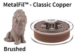 Copper-filled PLA based filament MetalFil 1.75mm Classic Copper 750 gram 3D Printer Filament