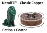 Copper-filled PLA based filament MetalFil 1.75mm Classic Copper 750 gram 3D Printer Filament