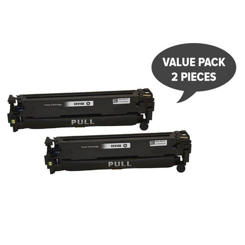 HP Compatible 2 x CF210X #131X Premium Generic Black Toner