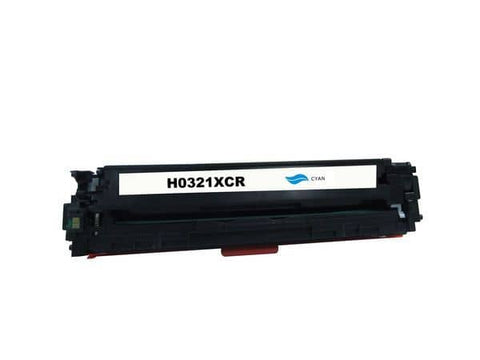 HP Compatible [5 Star] CE321 #128A Cyan Premium Remanufactured Toner