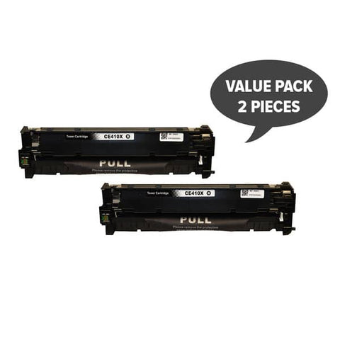HP Compatible 2 x CE410X #305X Premium Generic Black Toner