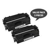 HP Compatible 2 x CE505A #05A Cart 319i Black Premium Generic Toner