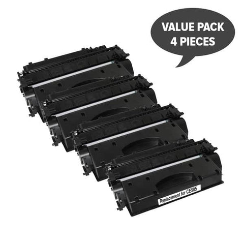 HP Compatible CE505A #05A Cart 319i Black Premium Generic Toner x 4
