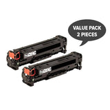 HP Compatible 2 x CC530A #304A CART-318BK CART-418BK Black Premium Generic Toner