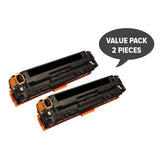 HP Compatible 2 x CART-316BK CB540A #125A CART-416BK Black Premium Generic Toner