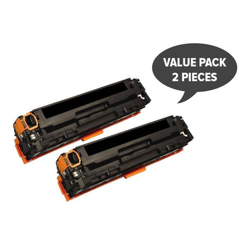HP Compatible 2 x CART-316BK CB540A #125A CART-416BK Black Premium Generic Toner