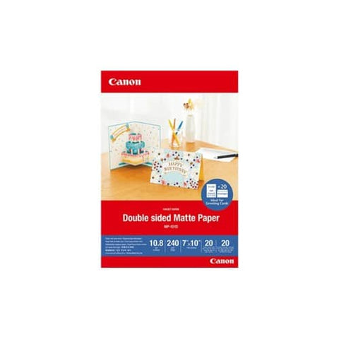 CANON CANON MP-101DCARDS GREETING CARD DBL SIDED MATTE PAPER 7X10 20 PACK WITH ENVELOPE