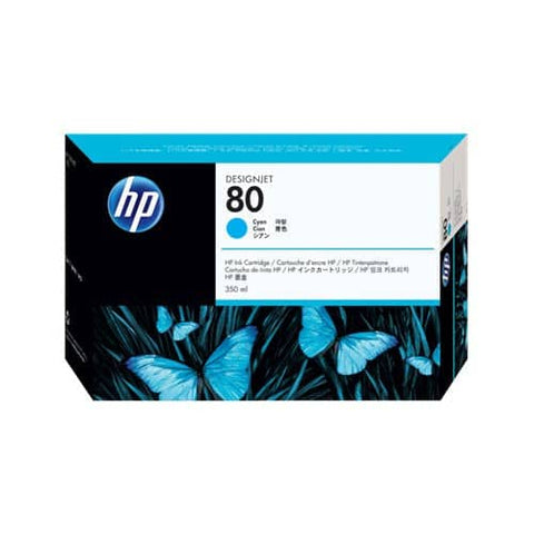 HP 80 CYAN INK 350 ML C4846A FOR DJ 1000