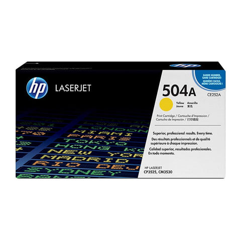 HP #504A Yellow Genuine Toner CE252A