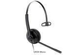 YEALINK UH34 Mono Wideband Noise Cancelling Microphone - USB Connection, Leather Ear Cushions, Designed for Microsoft Teams