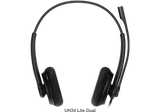 YEALINK UH34 Dual Ear Wideband Noise Cancelling Microphone - USB Connection, Foam Ear Cushions, Designed for Microsoft Teams