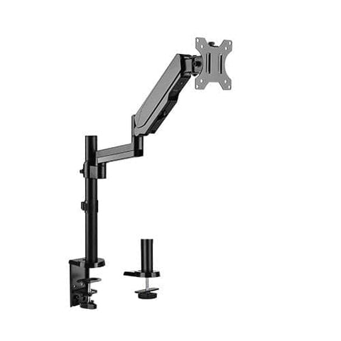 Brateck Single Monitor Full Extension Gas Spring Single Monitor Arm 17" - 32" Up to 8Kg Per screen
