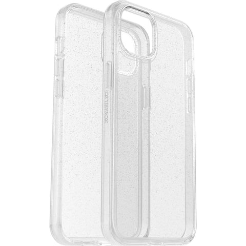 OTTERBOX Apple iPhone 14 Plus Symmetry Series Clear Antimicrobial Case - Stardust (Clear Glitter) (77-88595), 3X Military Standard Drop Protection