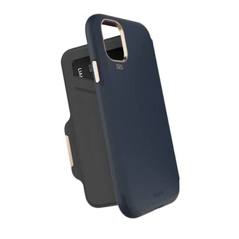 FORCE TECHNOLOGY Monaco Wallet Case for Apple iPhone 11 Pro Max - Blackberry (EFCFLAE172BLG), 6m Military Standard Drop Tested, 2 Convenient card/cash pockets