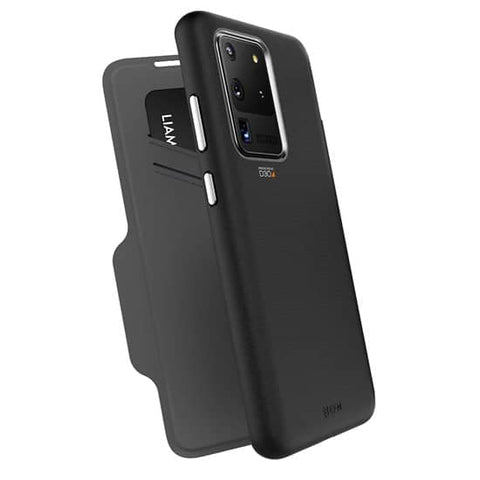 FORCE TECHNOLOGY Monaco Wallet 5G Case for Samsung Galaxy S20 Ultra - Black (EFCFLSG263BSG), 6m Military Standard Drop Tested, Convenient card/cash pockets