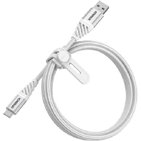OTTERBOX USB-C to USB-A Cable 2M - Premium - Cloud White ( USB A to USB C ) - Rugged, tough and built to outlast