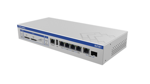 TELTONIKA RUTXR1 - Enterprise Rack-Mountable SFP/LTE Router, 5x Gigabit Ethernet Ports, Dual Sim Failover, Redundant Power Supplies