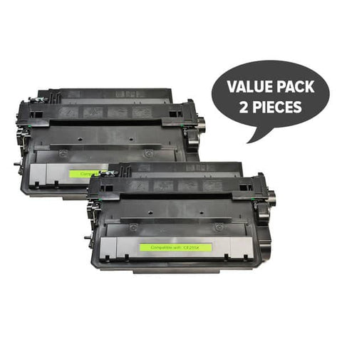 HP Compatible CE255X #55X Premium Generic Toner X 2