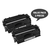 HP Compatible CE505A #05A Cart 319i Black Premium Generic Toner (Set of 2)