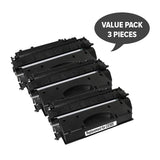 HP Compatible CE505A #05A Cart 319i Black Premium Generic Toner (Set of 3)