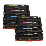 HP Compatible #201A Series Premium Generic Toner Cartridge set x 2 (8 cartridges)