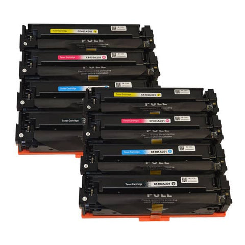 HP Compatible #201A Series Premium Generic Toner Cartridge set x 2 (8 cartridges)