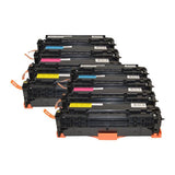 HP Compatible CE410X #305X Series Premium Generic Laser Toner Cartridge Set x 2 (8 cartridges)