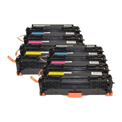 HP Compatible CE410X #305X Series Premium Generic Laser Toner Cartridge Set x 2 (8 cartridges)