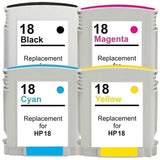 HP Compatible 18XL Compatible Inkjet Cartridge Set 4 Cartridges