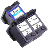 HP Compatible 21XL Remanufactured Inkjet Cartridge Set #2 3 Ink Cartridges