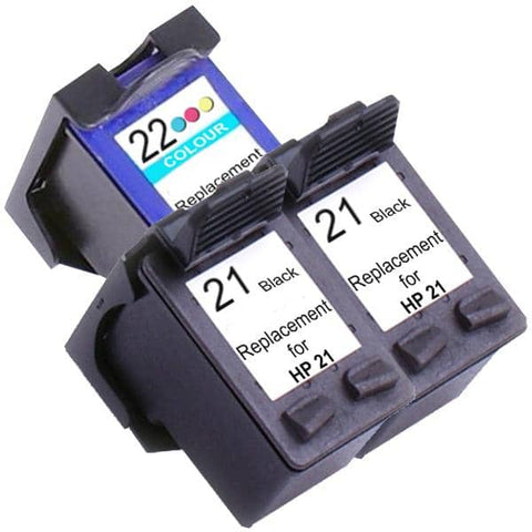 HP Compatible 21XL Remanufactured Inkjet Cartridge Set #2 3 Ink Cartridges