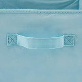Pack of 6 Foldable Fabric Basket Bin Storage Cube for Nursery, Office and Home Decor (Baby Blue)