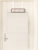 Wood Over The Door Rack Hanger Organiser with 3 Strong Steel Hooks